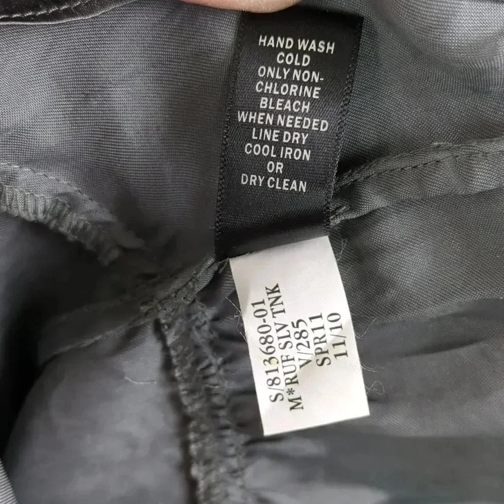 Banana Republic Silver Ruffled Tank Top - Picture 9 of 9